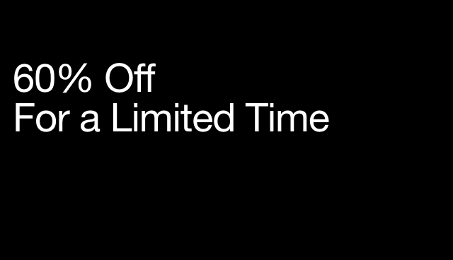 60% off for a limited time