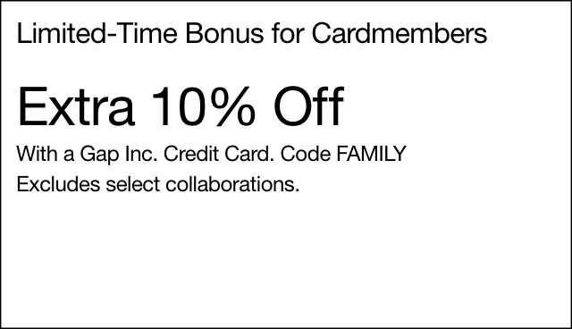 Gap card 10 off online deals code