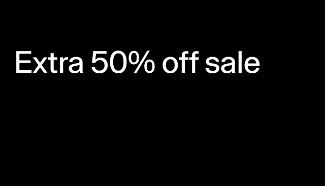 extra 50% off sale applied at checkout.
