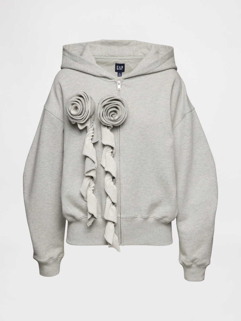 The Floral Zip-Up Hoodie