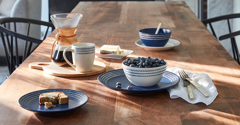 Gap Home expanded assortment of table top styles including bowls, plates and mugs